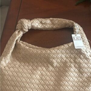 Urban Expressions Beige Woven Bag